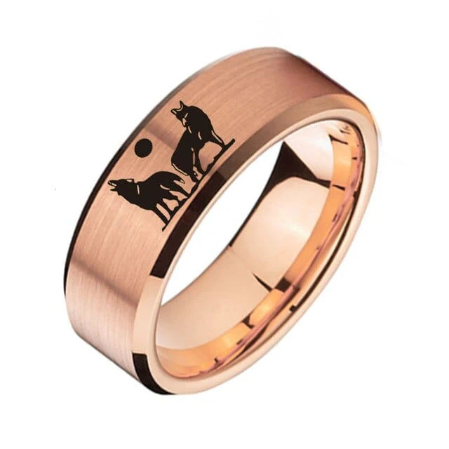 Bague Viking Loup Fenrir