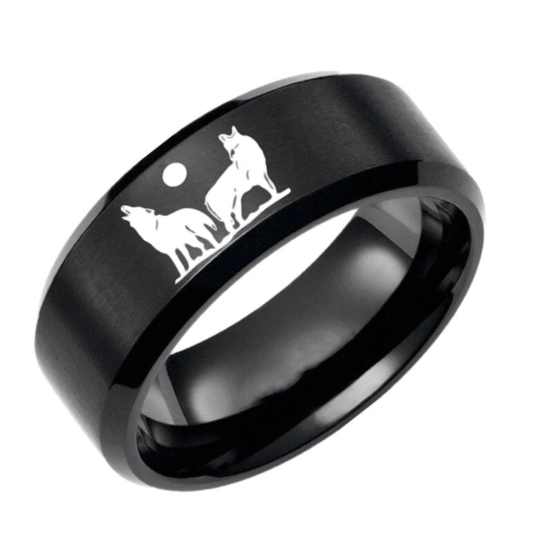 Bague Viking Loup Fenrir