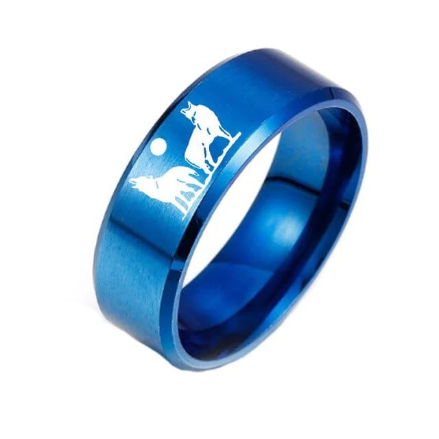 Bague Viking Loup Fenrir