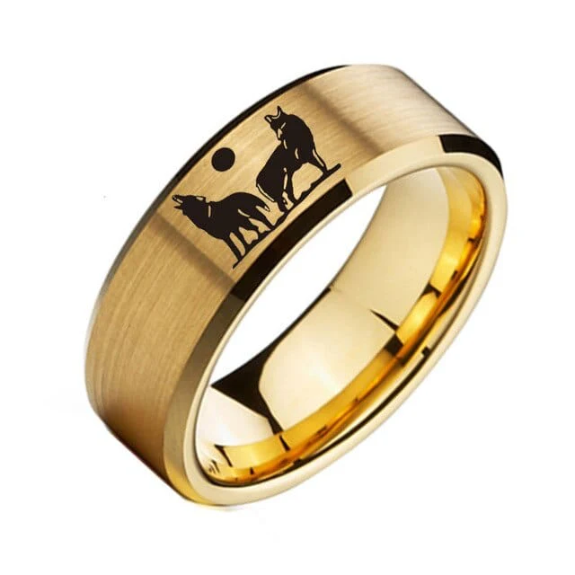 Bague Viking Loup Fenrir