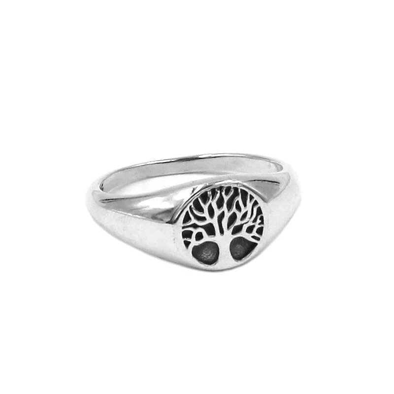 Alliance Arbre De Vie En Argent 925