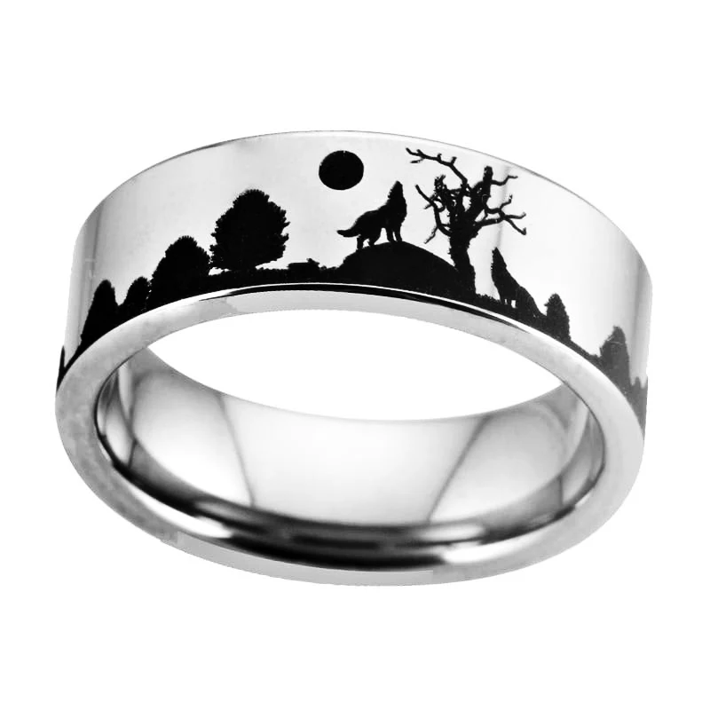 Bague Viking Loup Fenrir