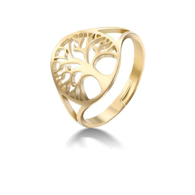 Bague Symbole Arbre De Vie Or