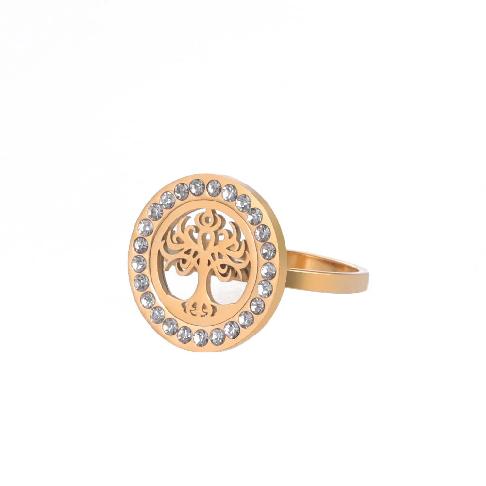 Bague Arbre de vie Et Strass