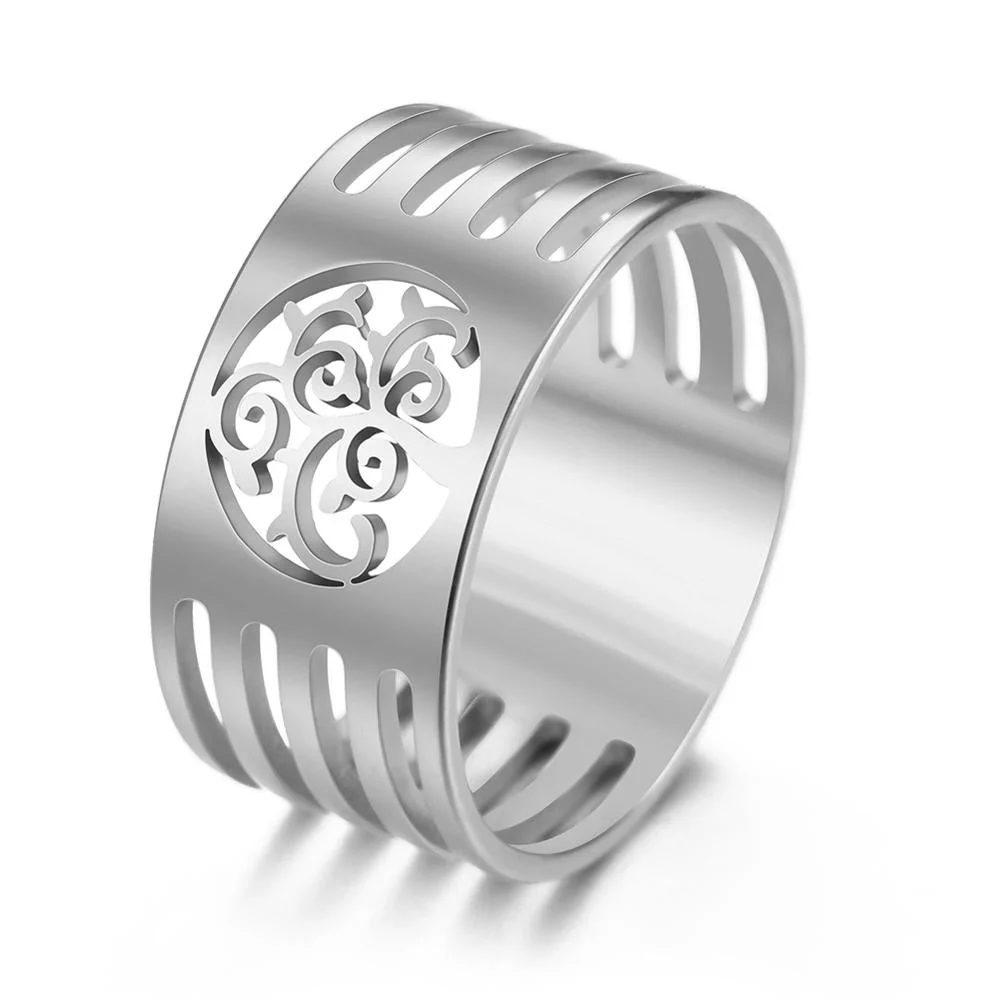 Bague Arbre De Vie Motif Celte Couleur Argent