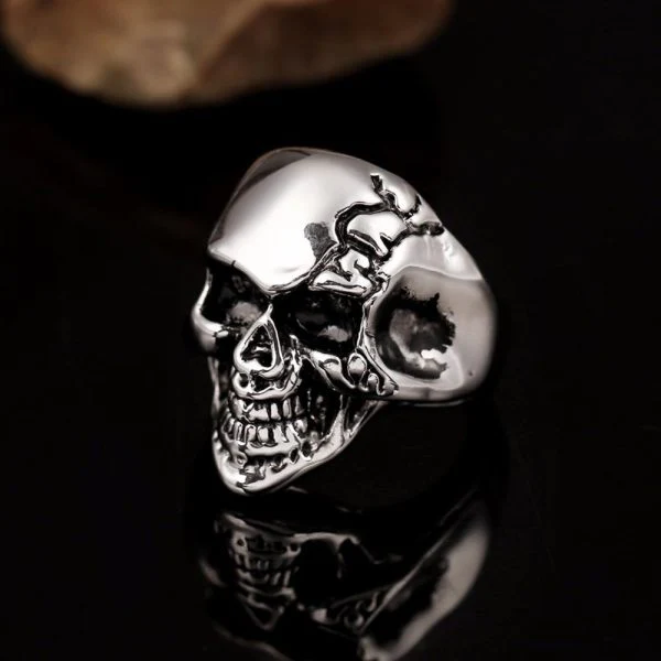 Bague Crâne Au Sourire - Image 3