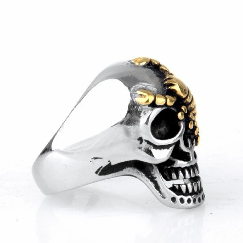 Bague Crâne et Scorpion en Acier - Image 2