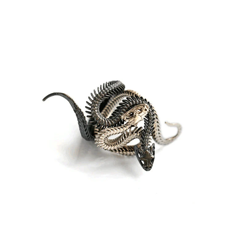 Bague Viking Squelettes de Serpents