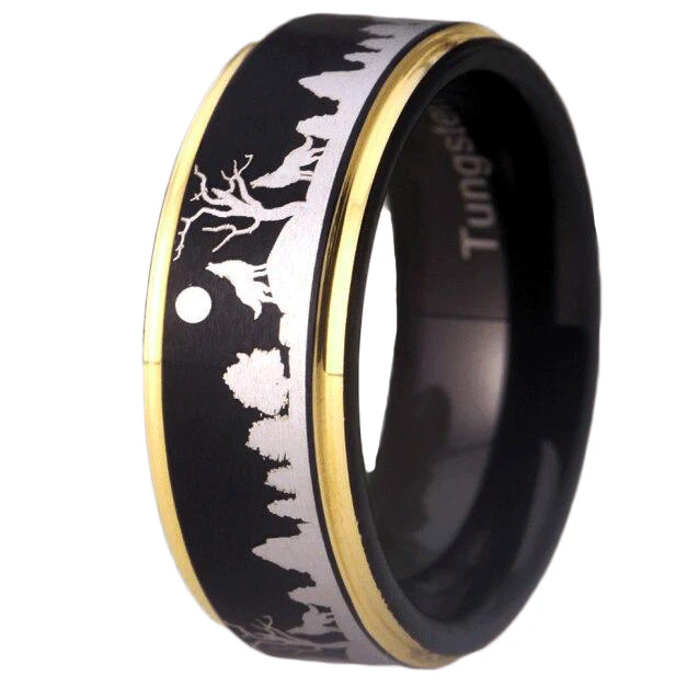 Bague Viking Loup Fenrir