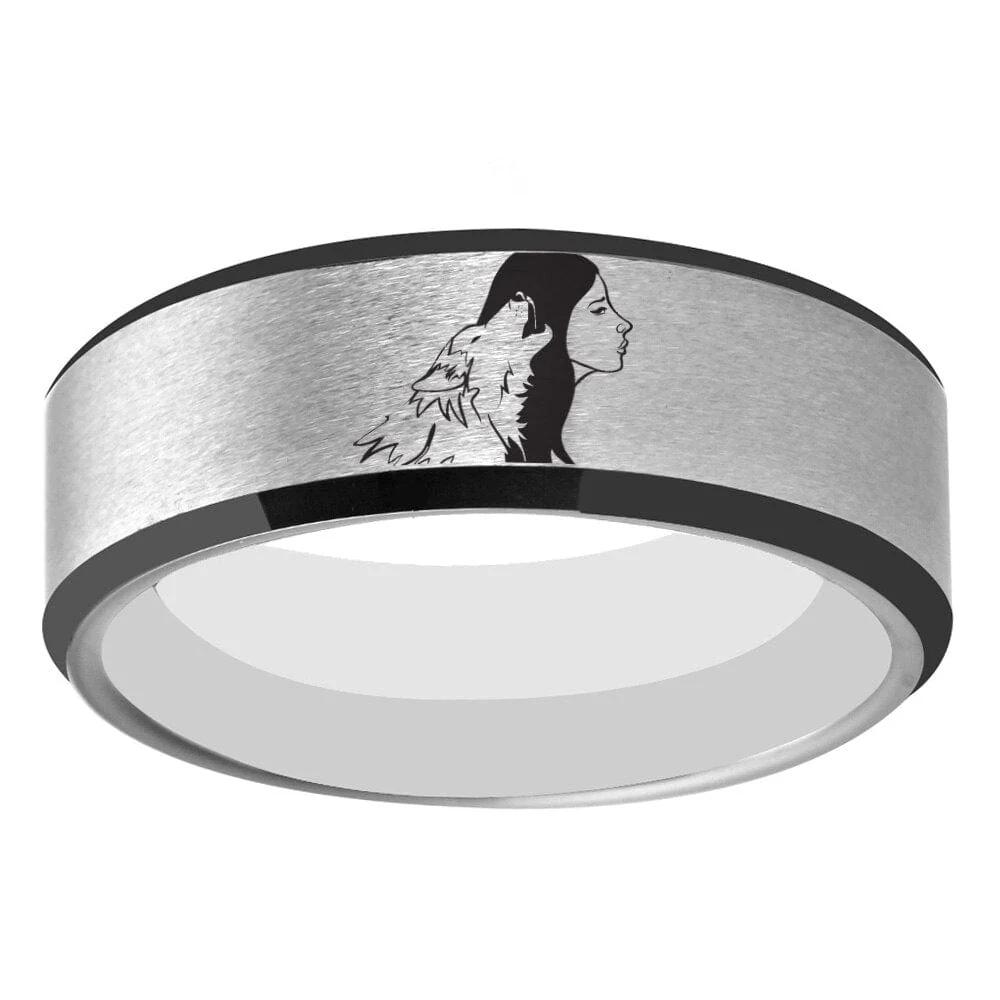 Bague Viking Loup Fenrir