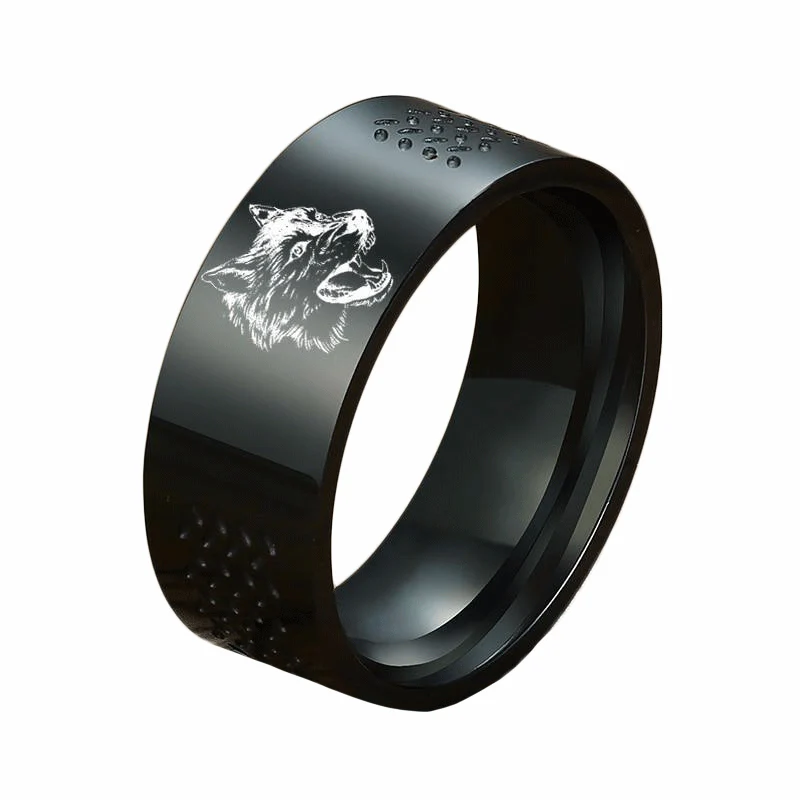 Bague Viking Loup Fenrir