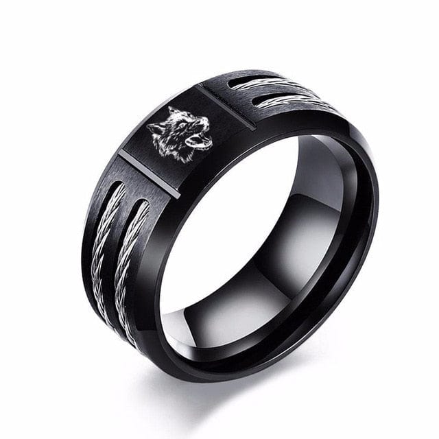 Bague Viking Loup Fenrir