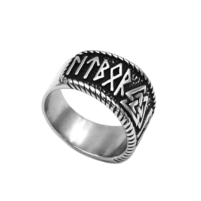 Bague Viking Valknut & Runes - Image 2