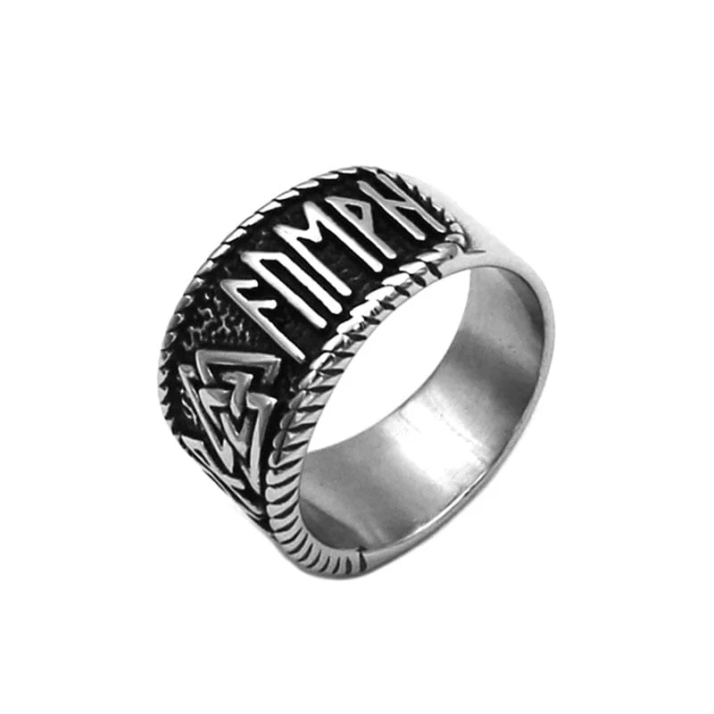 Bague Viking Valknut & Runes - Image 4