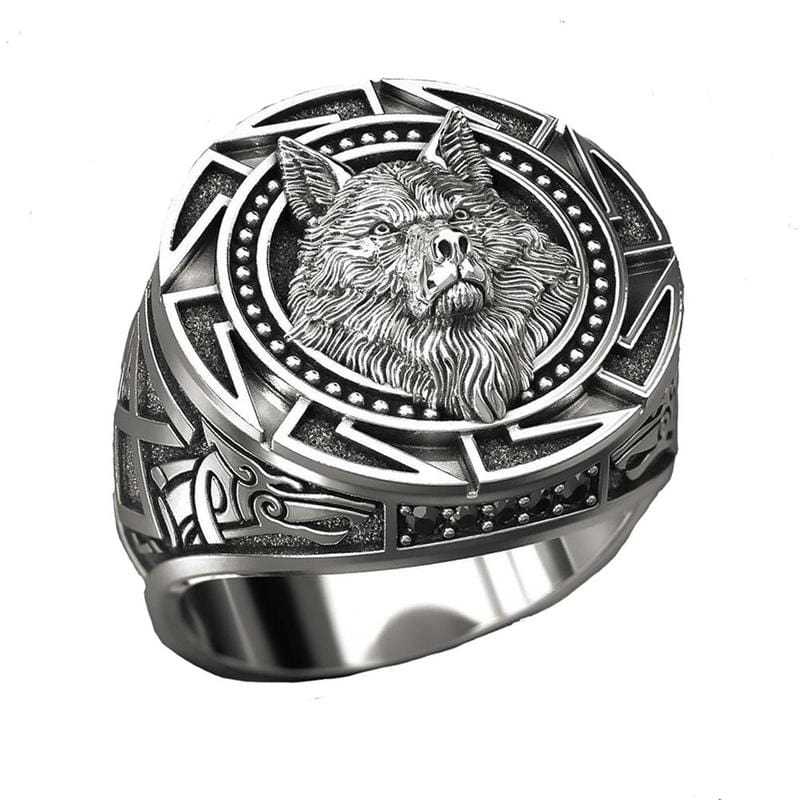 Bague Viking Loup Fenrir