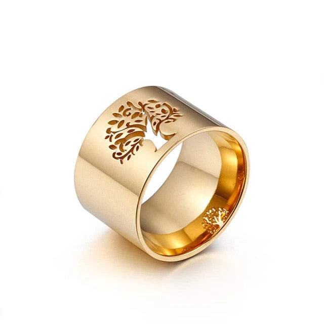 Bague Arbre de Vie Élégance Or