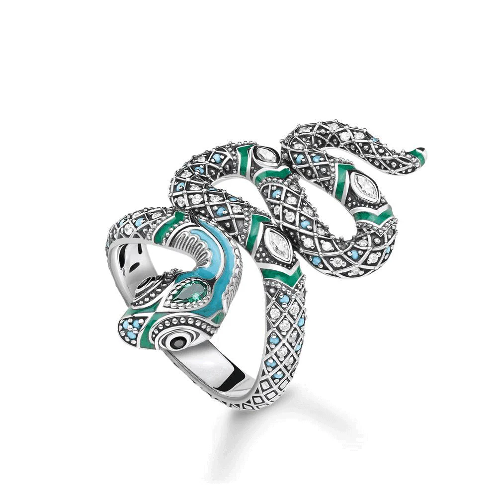 Bague Serpent Éclat (Argent)