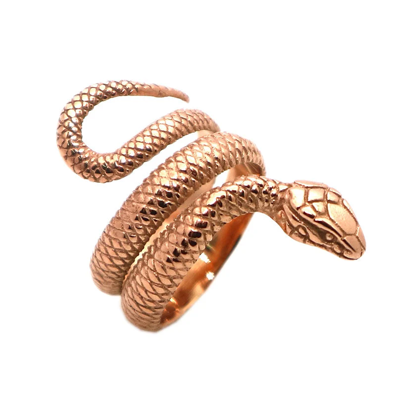 Bague Serpent Or Rose - Image 2