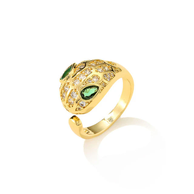 Bague Serpent Zircon Brillant