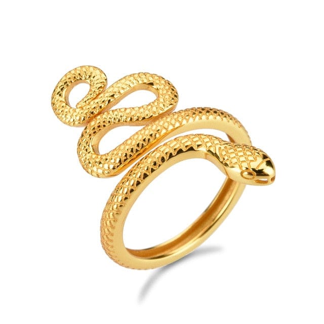 Bague Viking Serpent Doré (Argent)