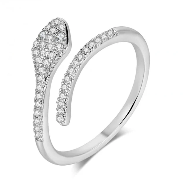 Bague Serpent Et Cristal