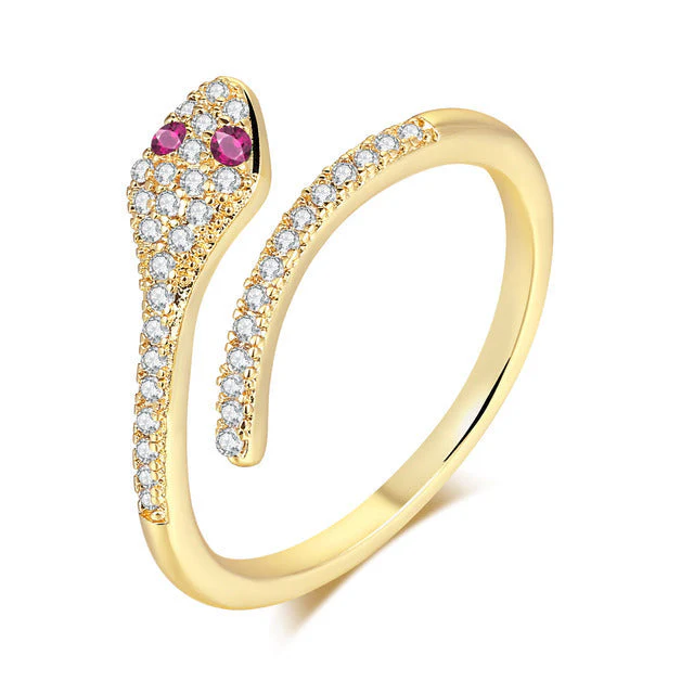 Bague Serpent Et Cristal - Image 3