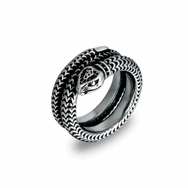 Bague Serpent Robuste (Titane)