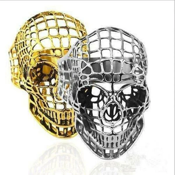 Bague Skull Odin en Acier - Image 5