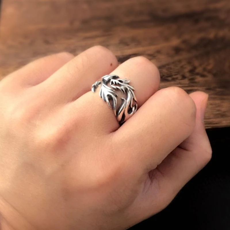 Bague Viking Loup Fenrir - Image 2