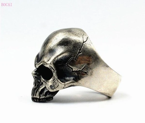 Bague Tête de Mort Antique - Image 3