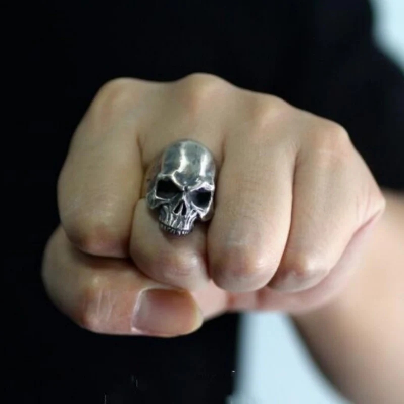 Bague Tête de Mort Antique - Image 5
