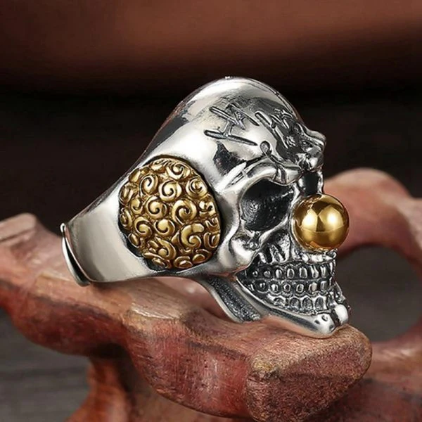 Bague Tête de Mort Enragée - Image 2