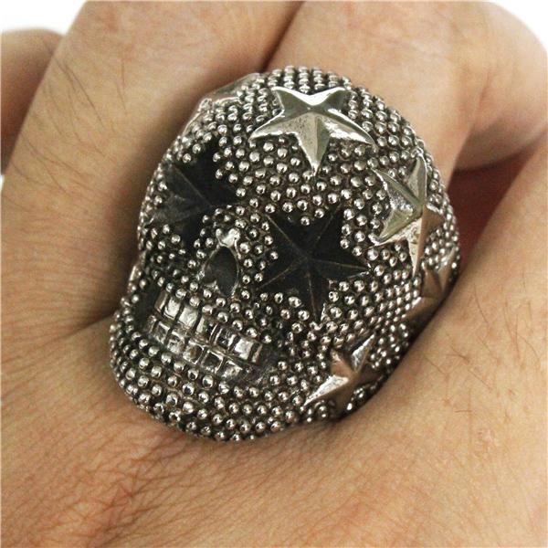 Bague Tête de Mort Étoilée - Image 4