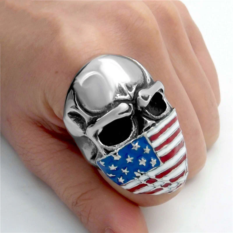Bague Tête de Mort Faucheuse Écarlate - Image 4