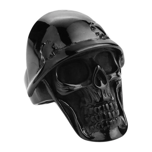 Bague Tête de Mort Helheim en Acier - Image 3