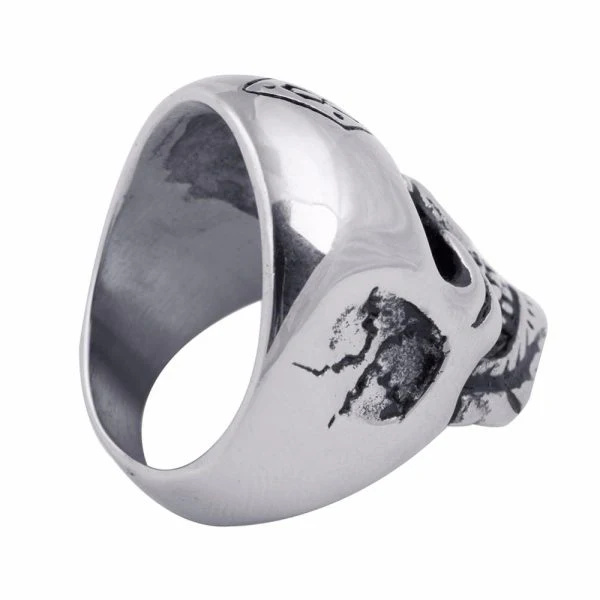 Bague Tête de Mort Runique - Image 2