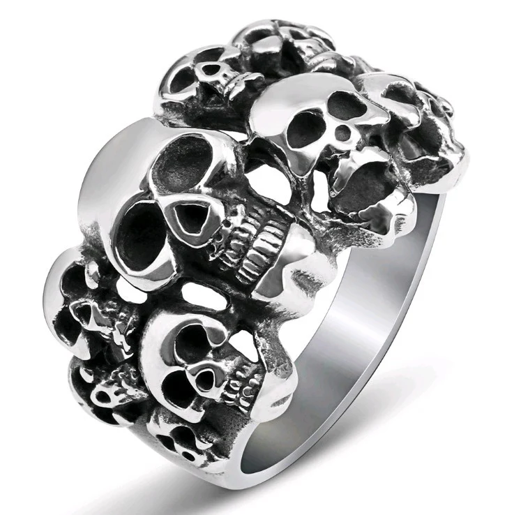 Bague Tête de Mort Seigneur des Cendres