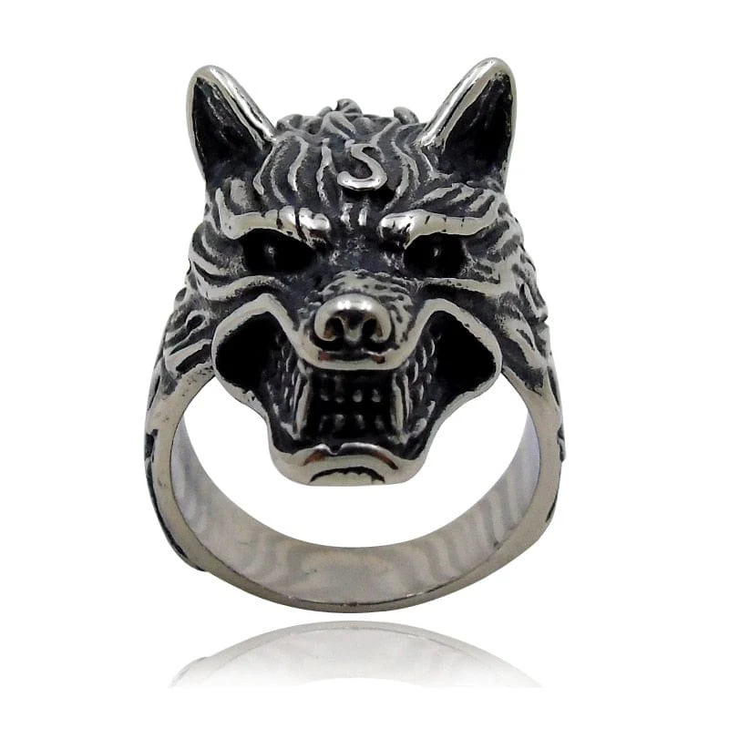Bague Viking Tête De Loup Fenrir - Image 4