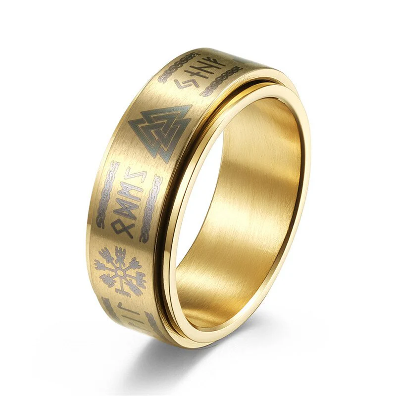 Bague Viking Multiples Symboles - Image 3