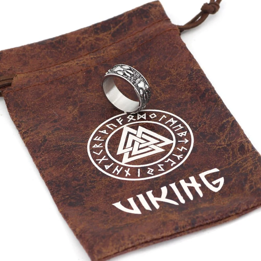 Bague Viking Pattes de Loup - Image 2