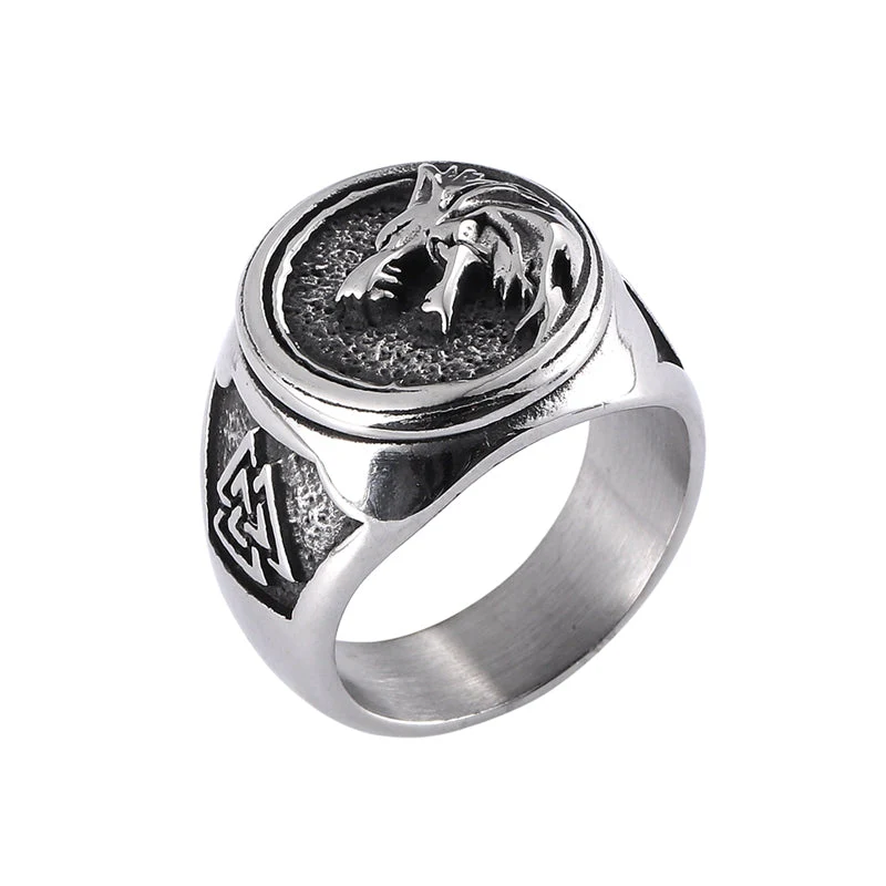 Bague Viking Loup Fenrir