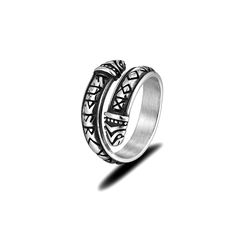 Bague Serpent Runique