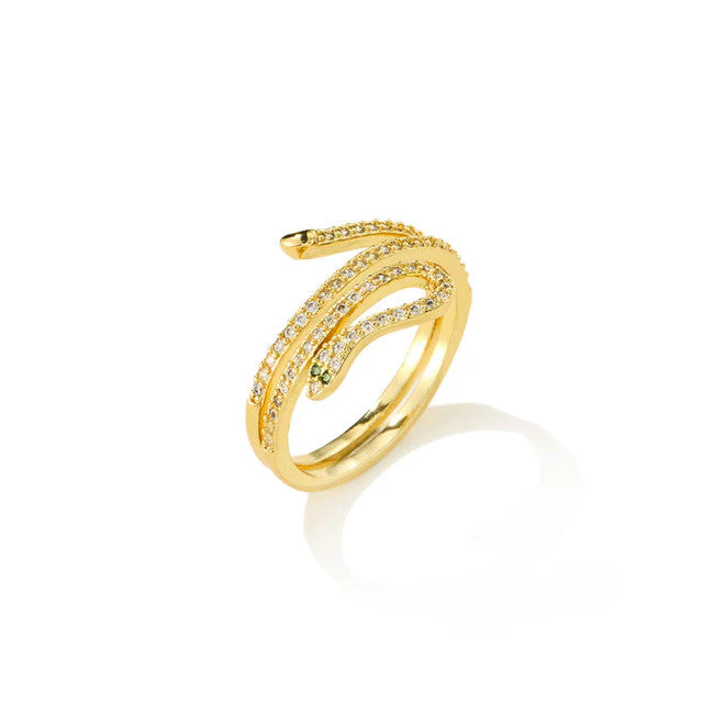 Bague Serpent Or Éclatant