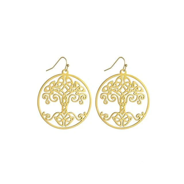Boucles d'Oreilles Arbre De Vie - Image 2