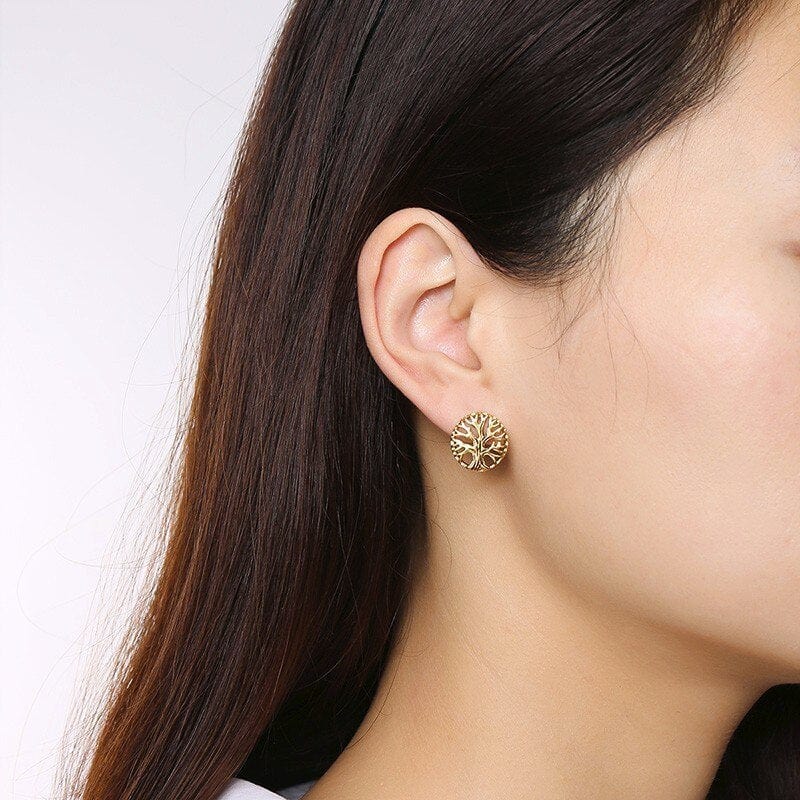 Boucles d'Oreilles Arbre De Vie - Image 2