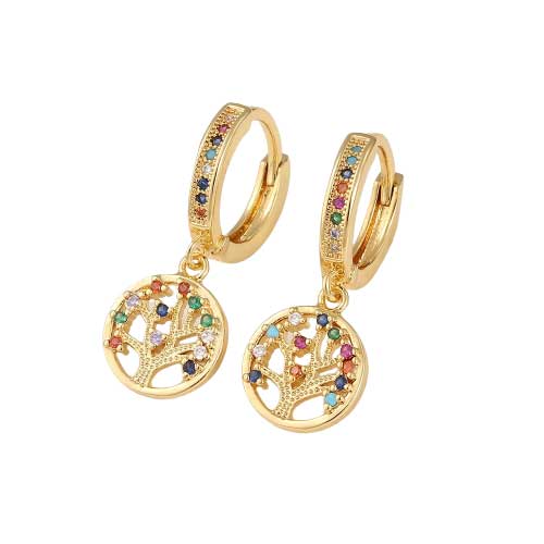 Boucles d'Oreilles Arbre De Vie