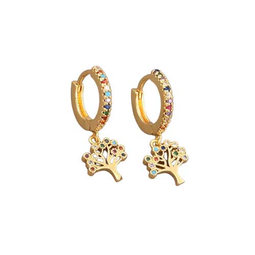 Boucles d'Oreilles Arbre De Vie