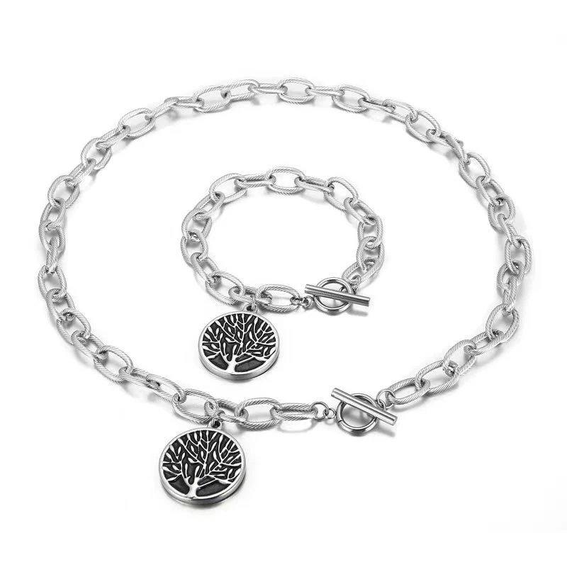 Collier & Bracelet Arbre de Vie - Ensemble Harmonieux