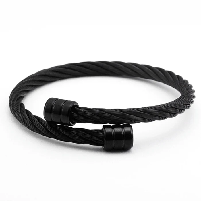 Bracelet Viking Cœur Noir