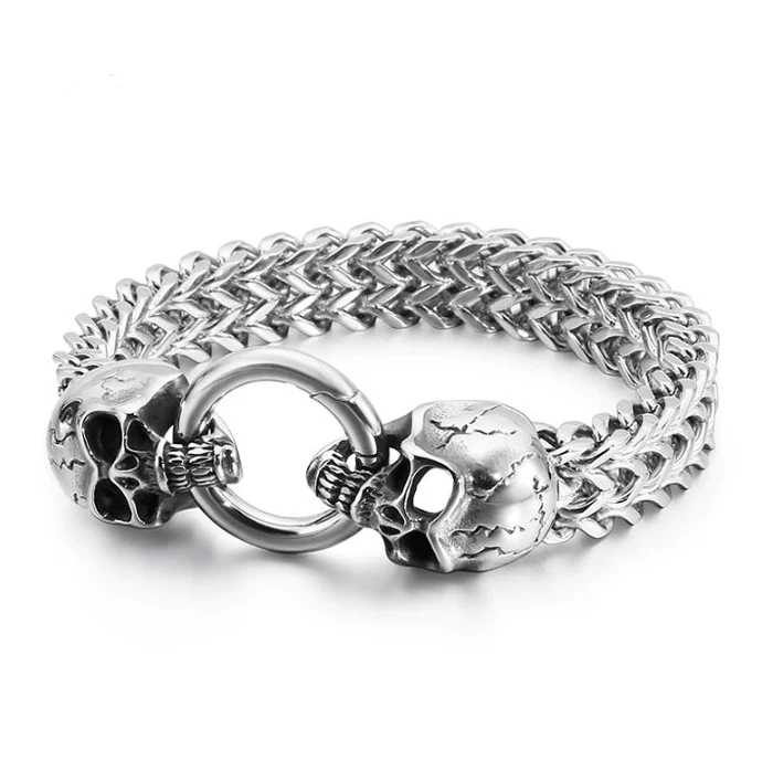 Bracelet viking Crâne de guerrier